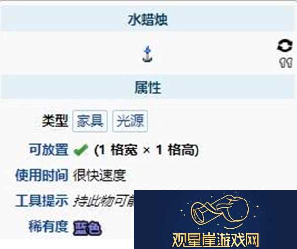 泰拉瑞亚水蜡烛制作攻略